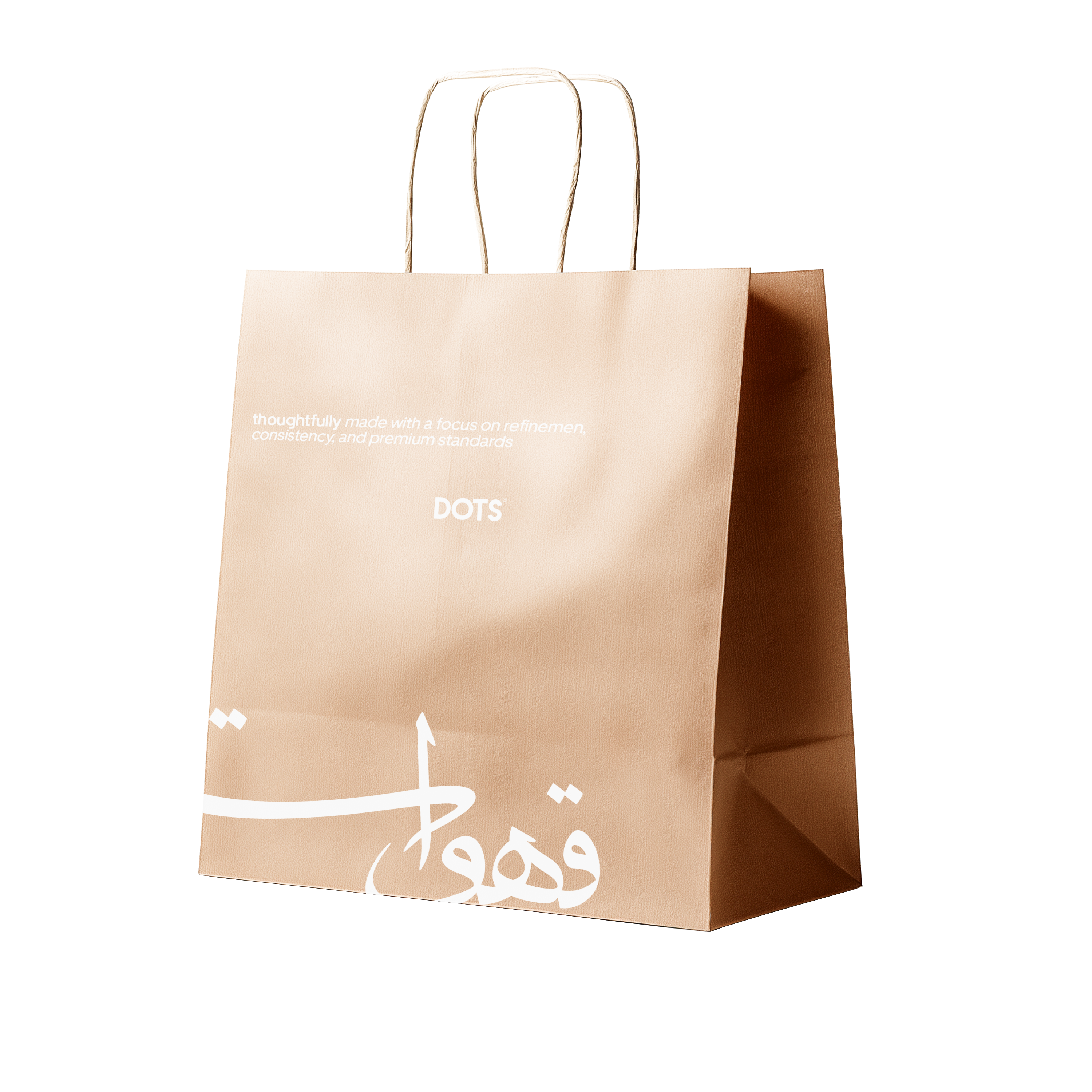 Dots Kraft Paper Shopping Bag
