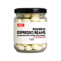 dots espresso beans  white chocolate & cinnamon