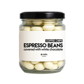 dots espresso beans  white chocolate