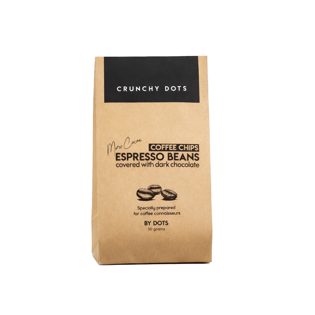 dots espresso beans  dark chocolate